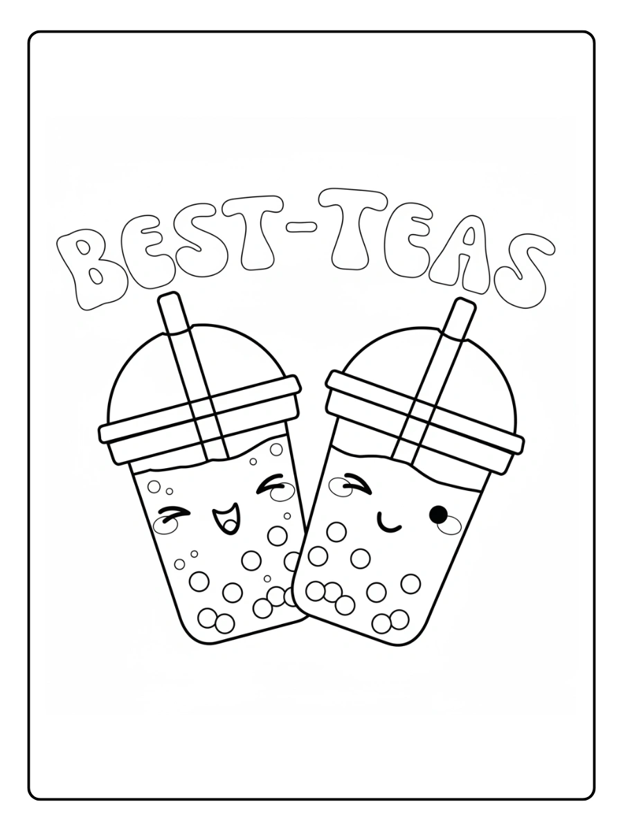 Coloriage Bubble Tea Kawaii (7)