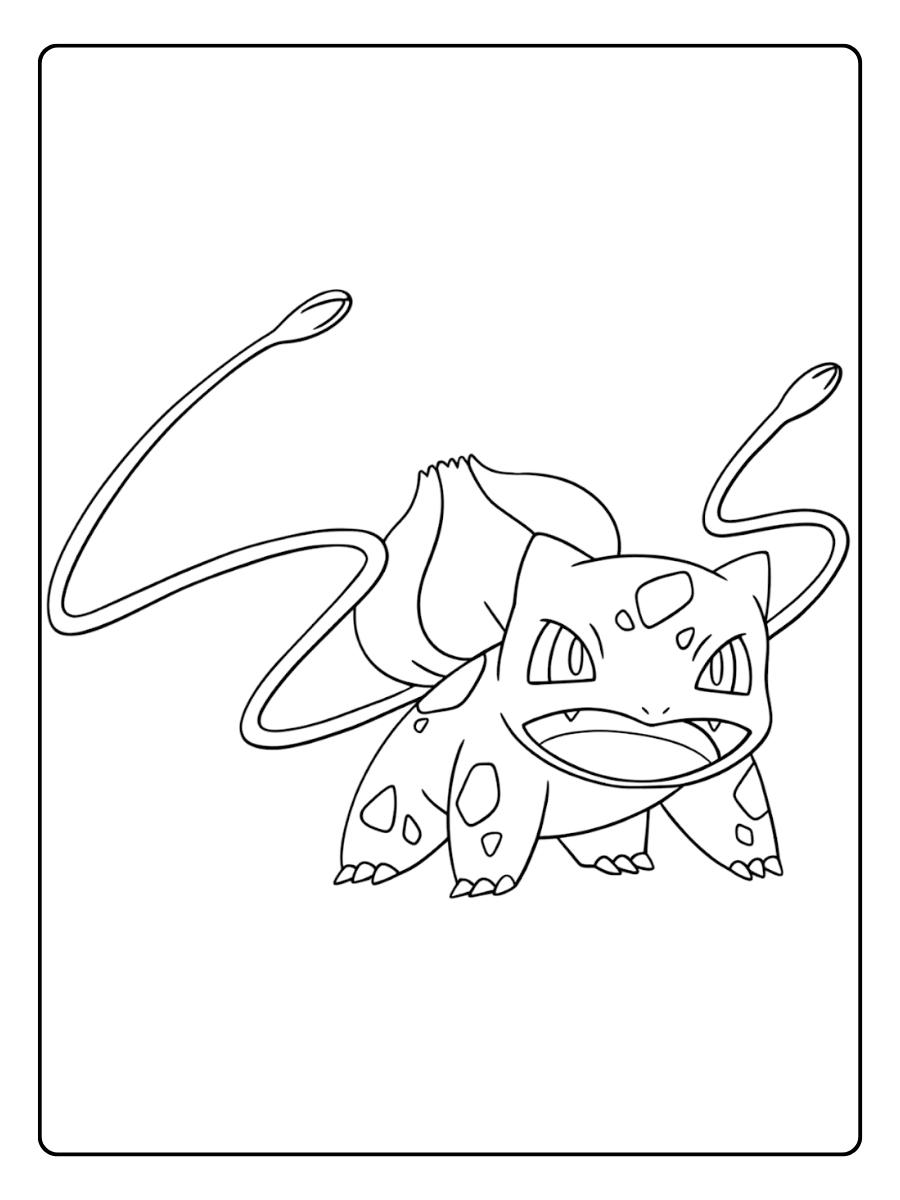 Coloriage Bulbizarre Bulbizarre, le starter vert