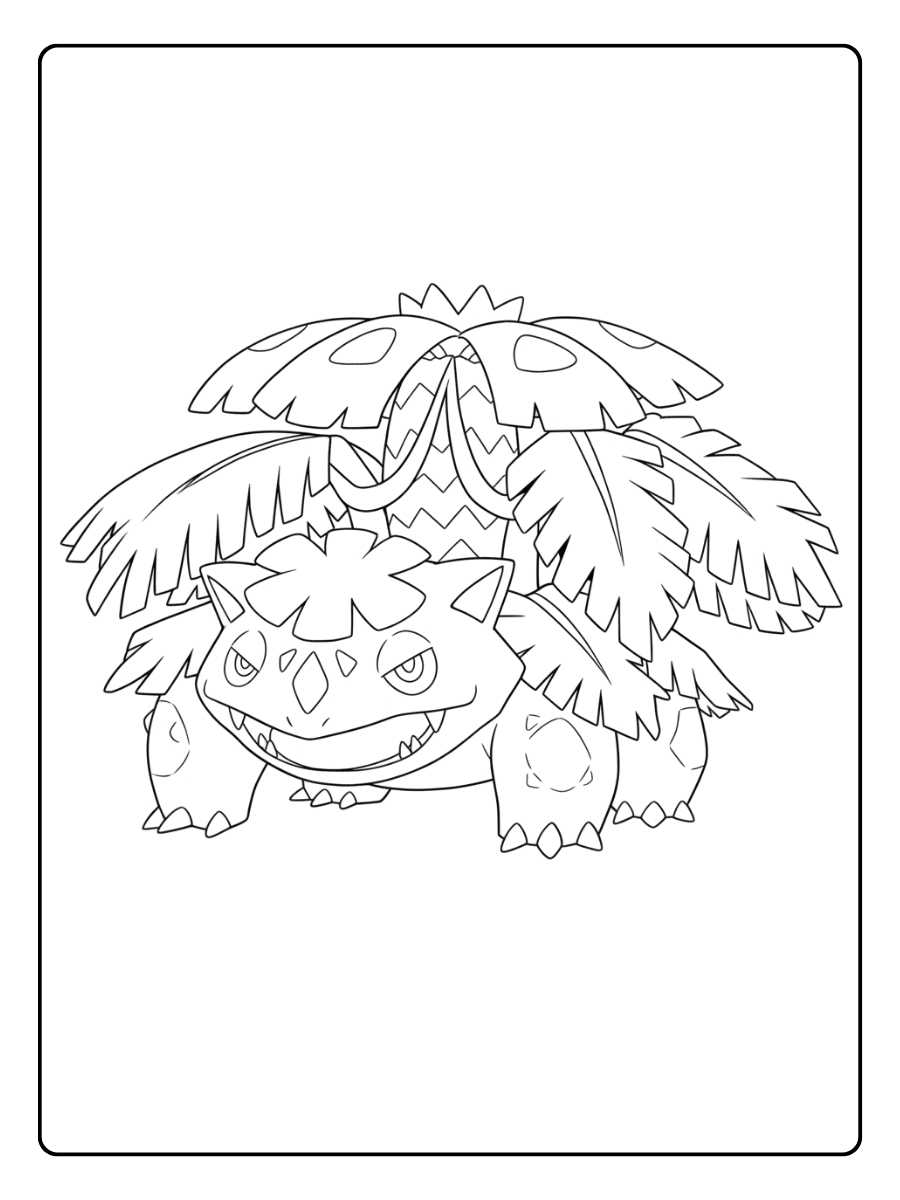 Coloriage Bulbizarre Le Pokemon Plante