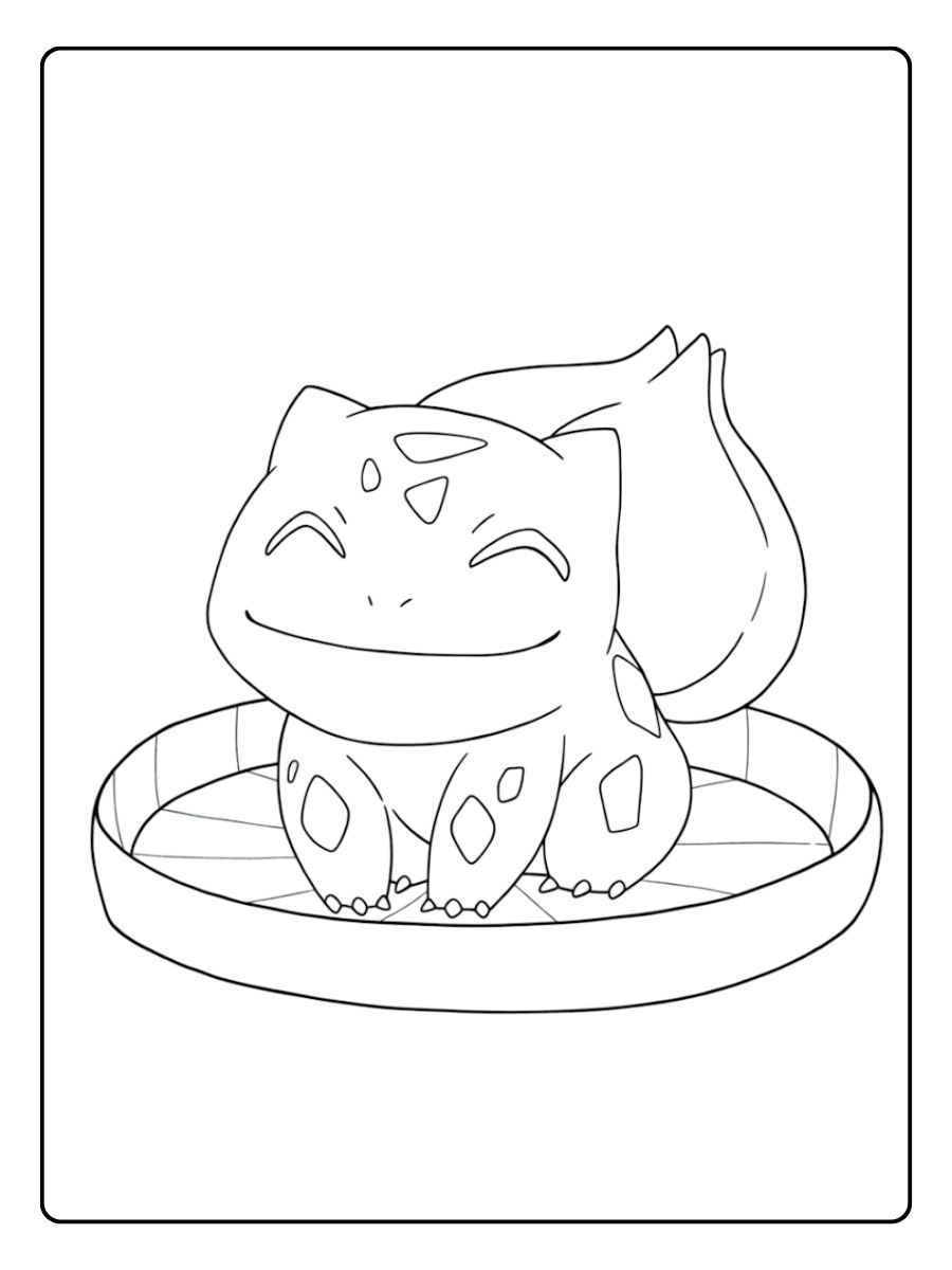 Coloriage Bulbizarre Un Bulbizarre tout mignon