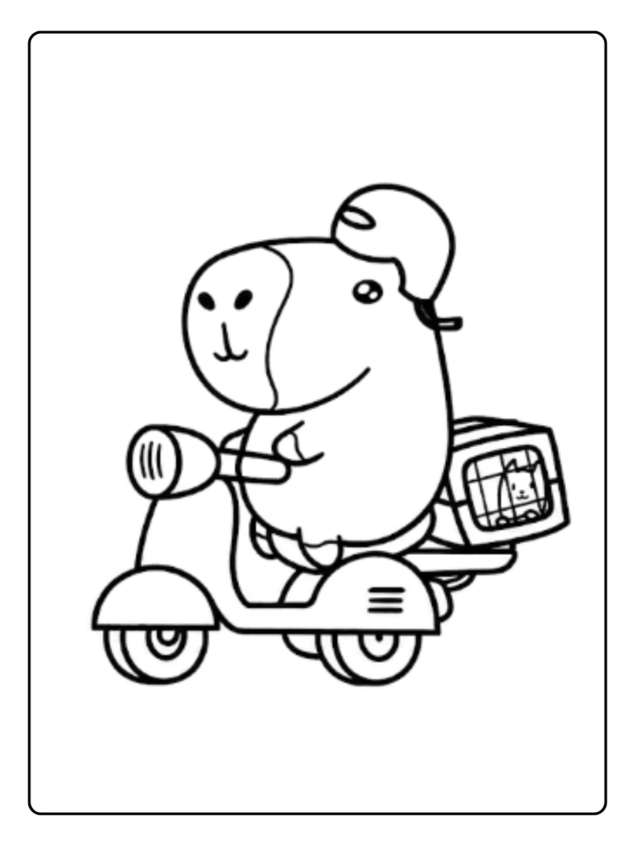 Coloriage Capybara (11)