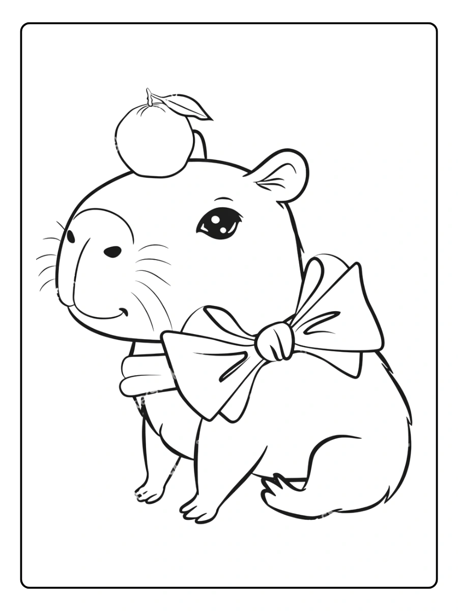 Coloriage Capybara (12)