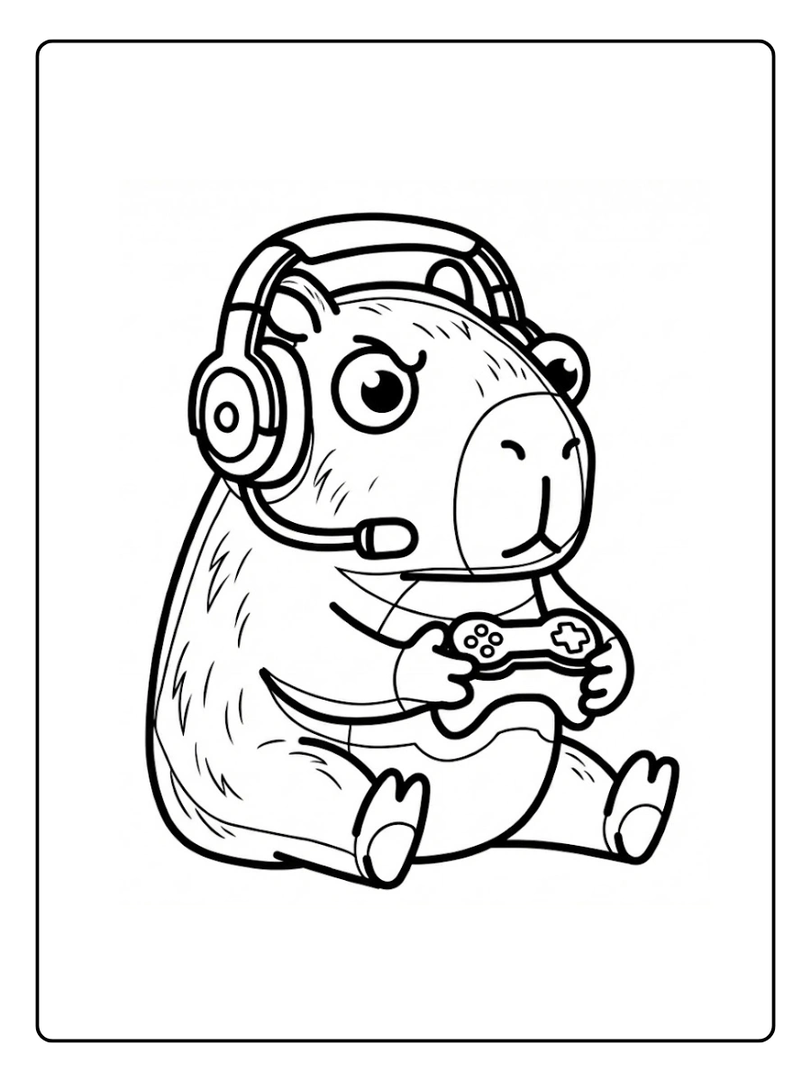 Coloriage Capybara (18)