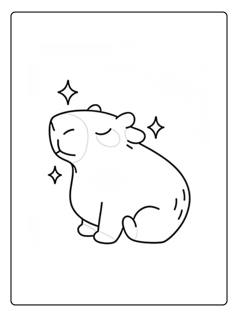 Coloriage Capybara (5)