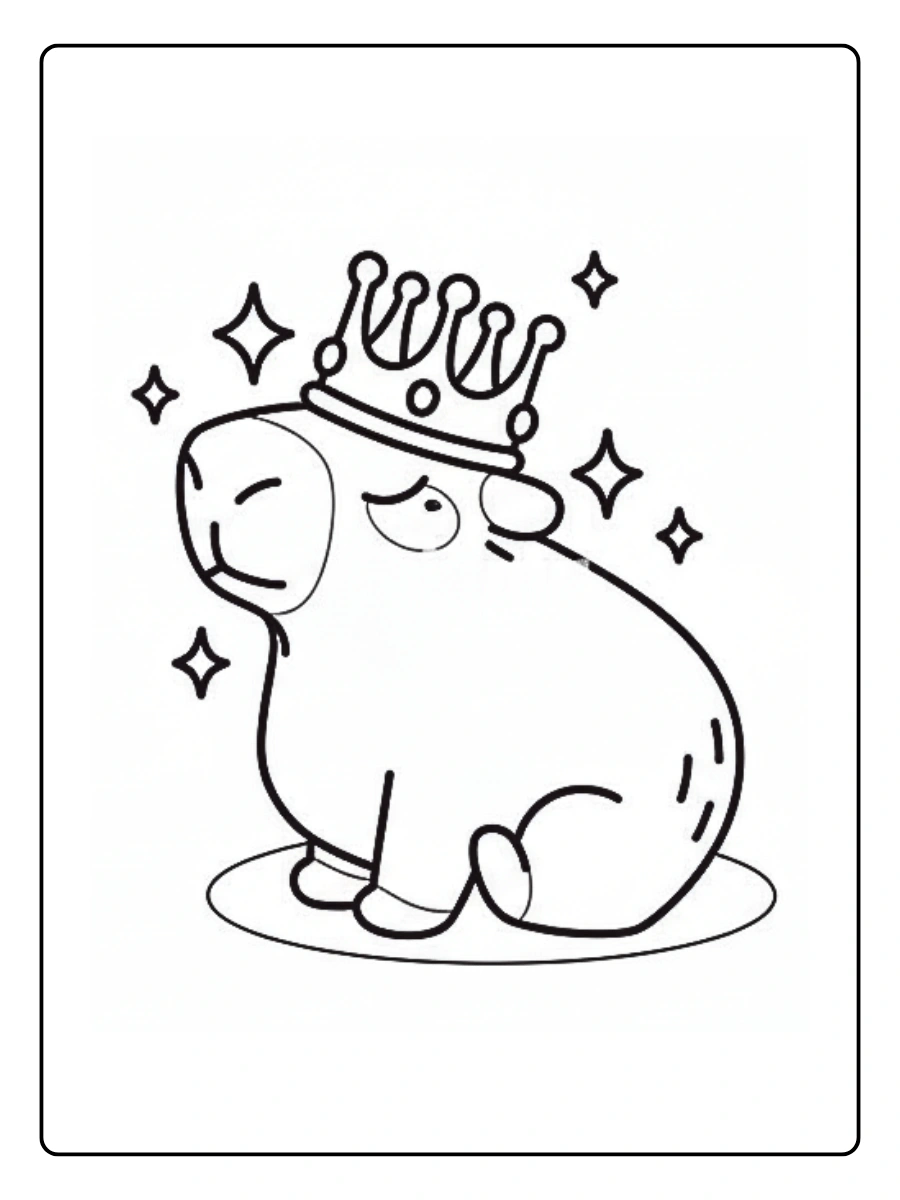 Coloriage Capybara (9)
