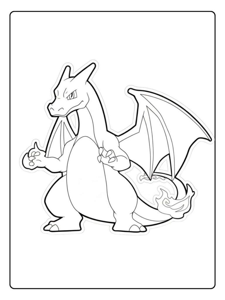 coloriage dracaufeu