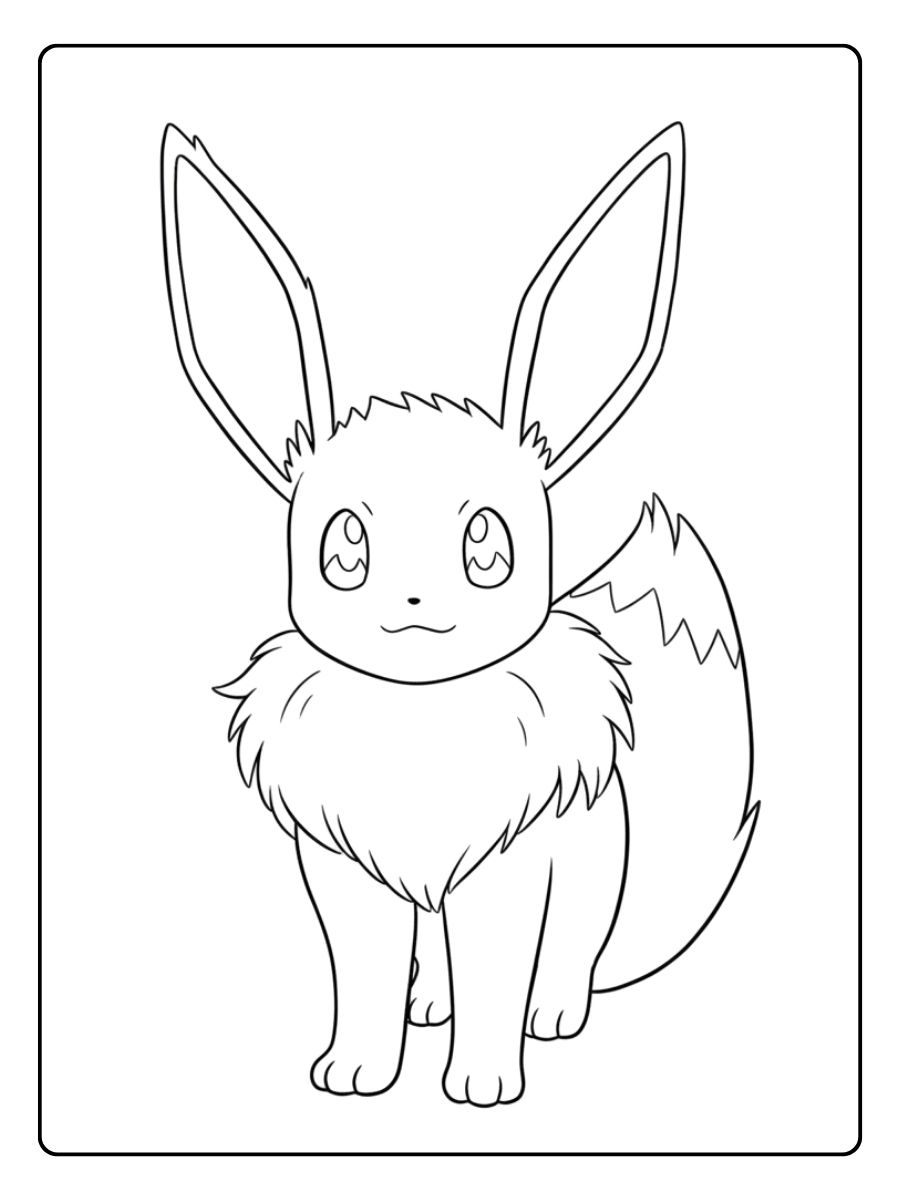 Coloriage Evoli Le Pokémon Évolution