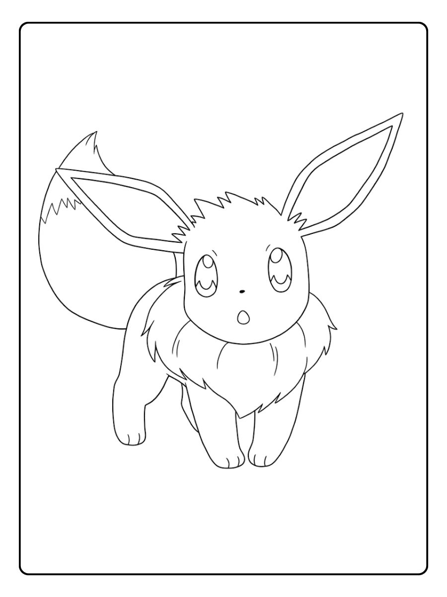 Coloriage Evoli Le Pokémon Mignon