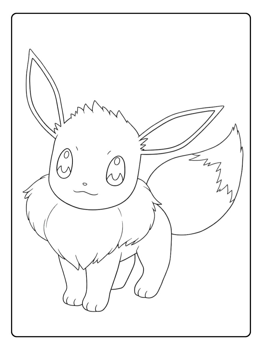 Coloriage Evoli Un Évoli tout mignon