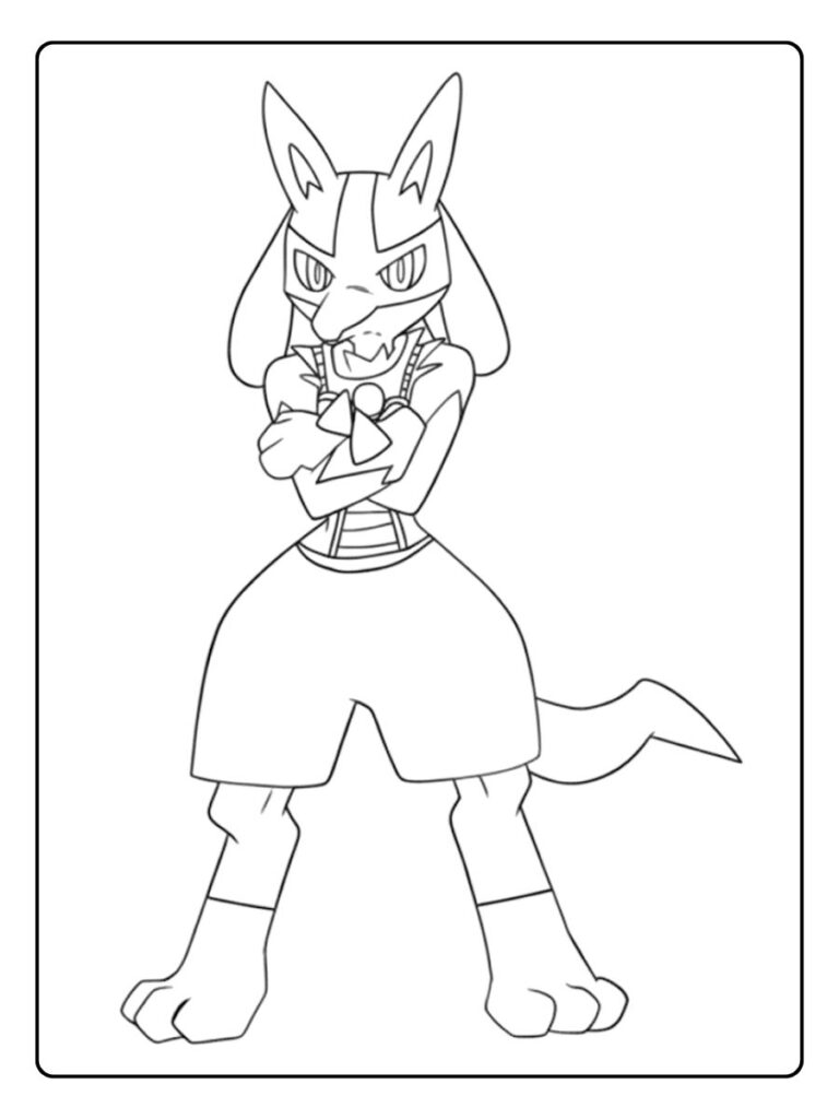 coloriage lucario