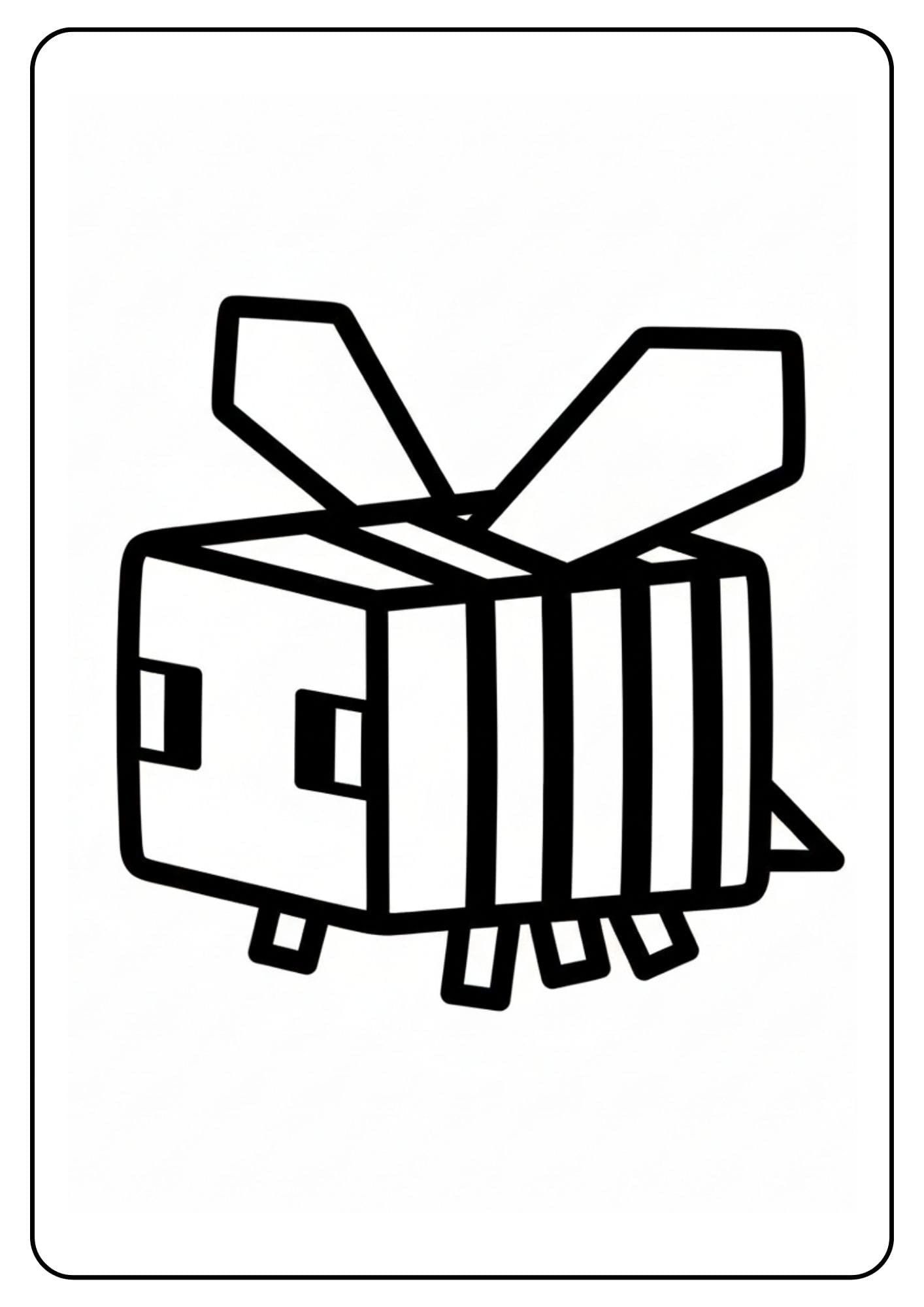 Coloriage Minecraft animaux – Mouton