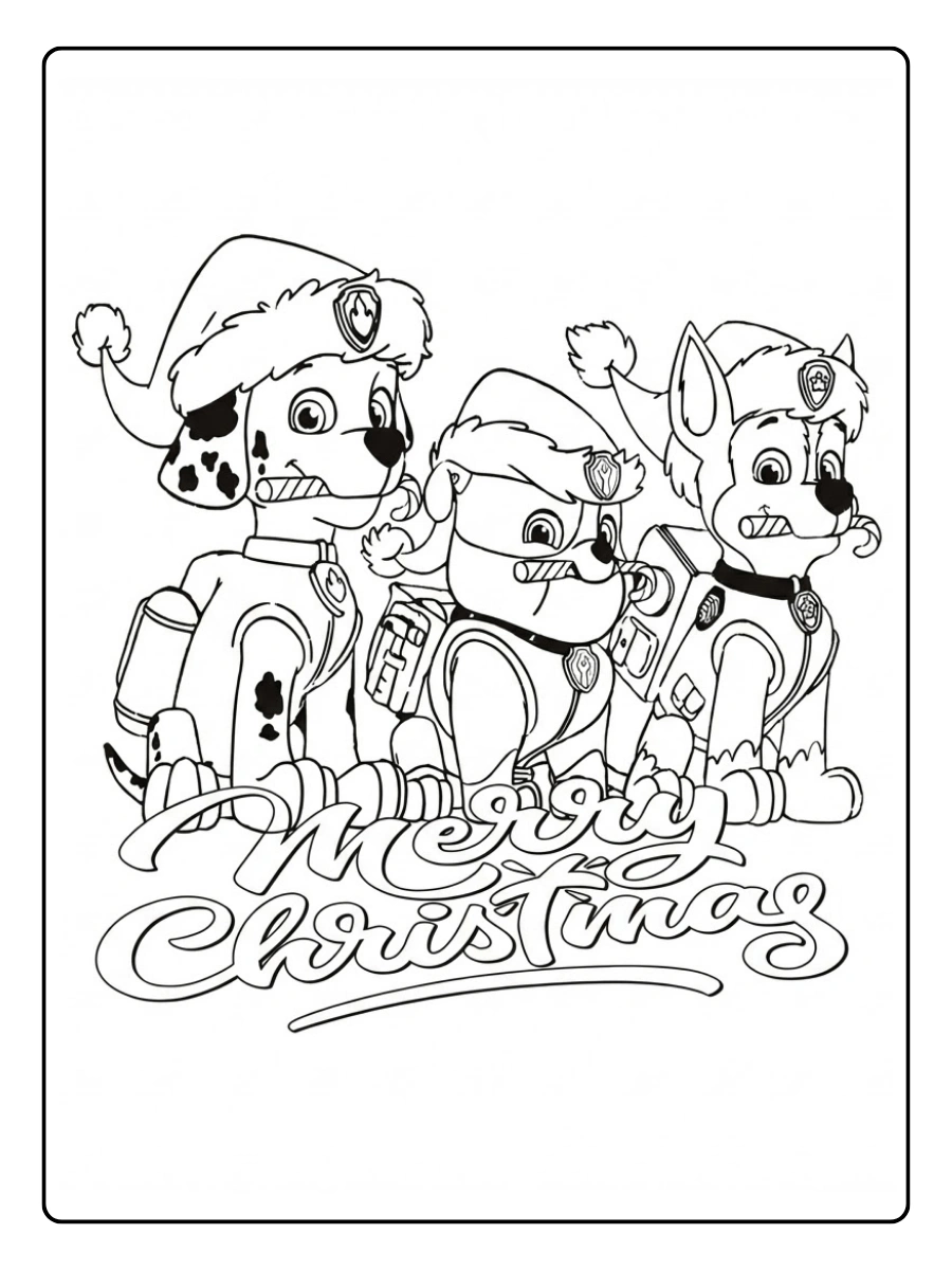 Coloriage Pat Patrouille Noel (5)