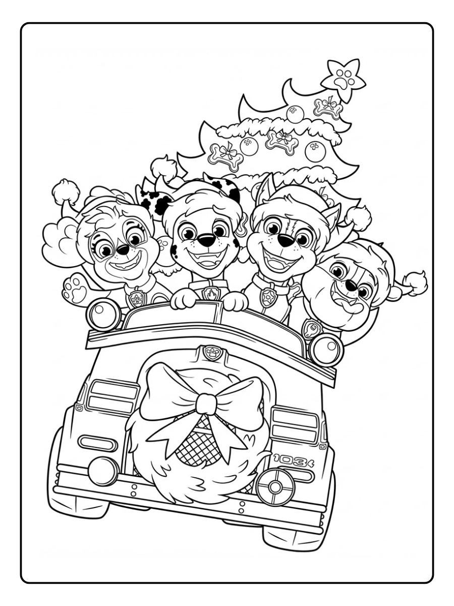 Coloriage Pat Patrouille Noel (6)