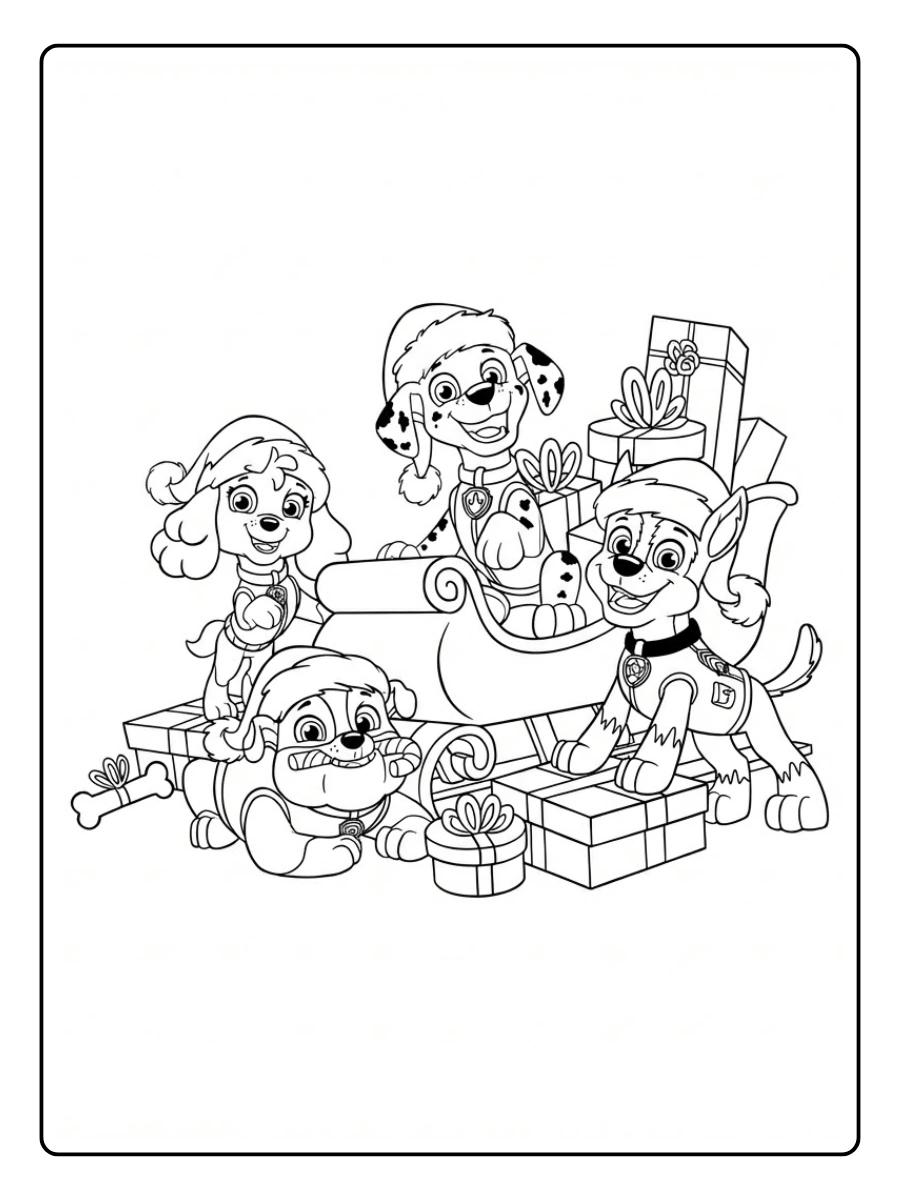 Coloriage Pat Patrouille Noel (9)