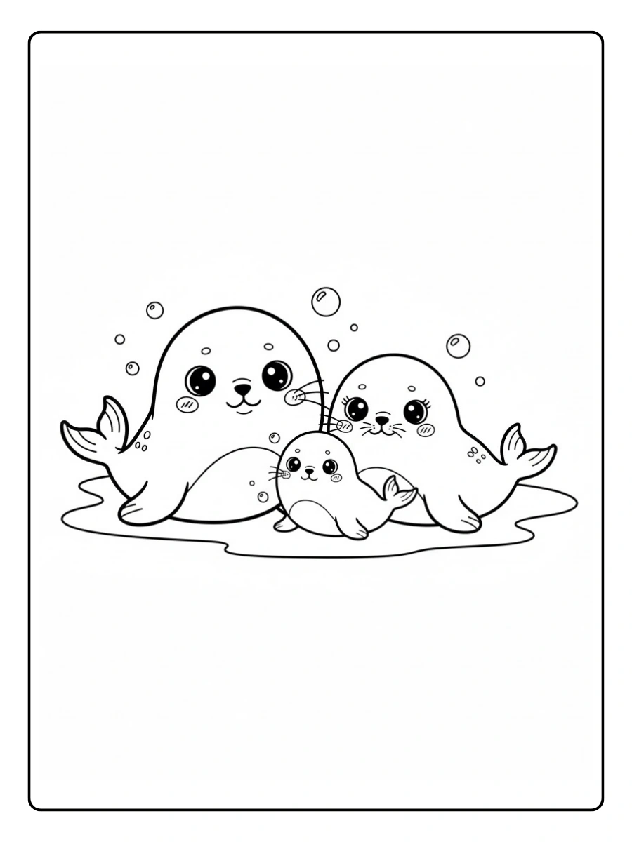 Coloriage Phoque (3)