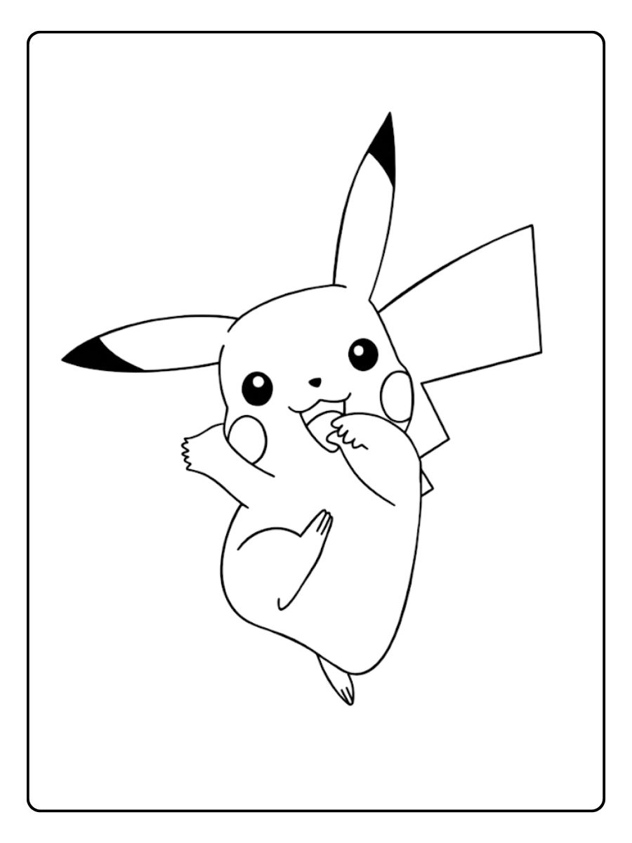 Coloriage Pikachu à imprimer
