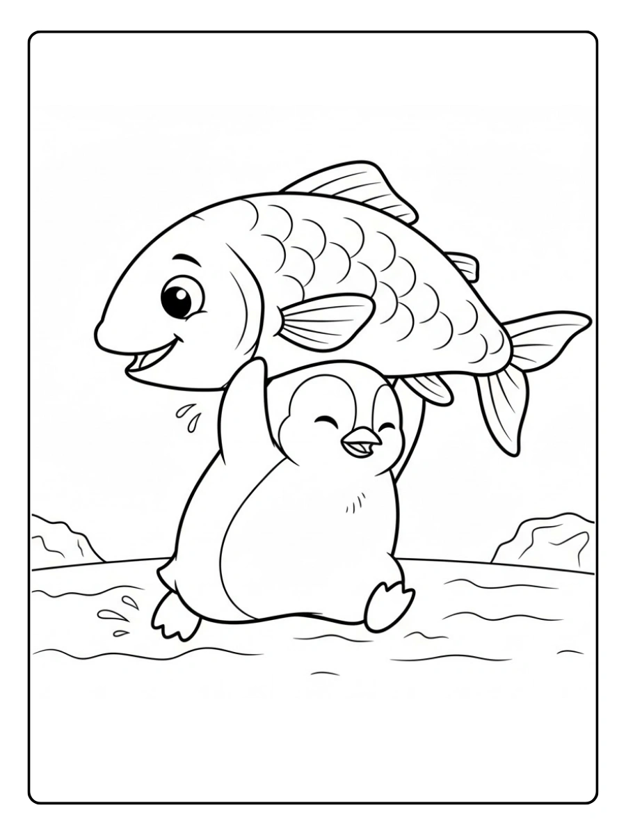 Coloriage Pingouin (2)