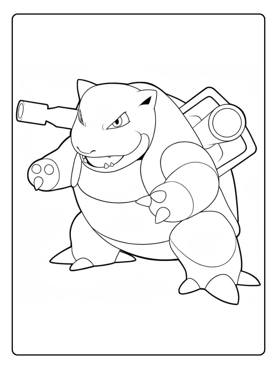 Coloriage Tortank Dessin Facile à Imprimer