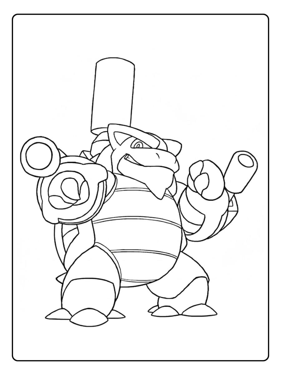 Coloriage Tortank Dessin simple à imprimer