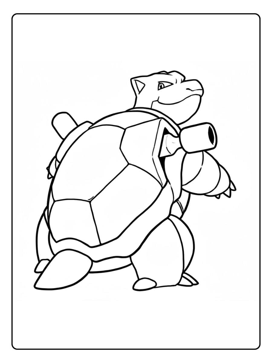 Coloriage Tortank simple
