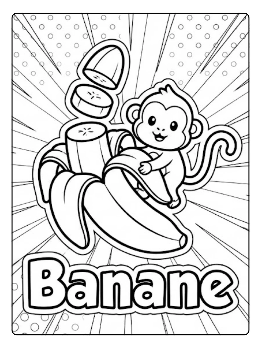 Coloriage banane (2)