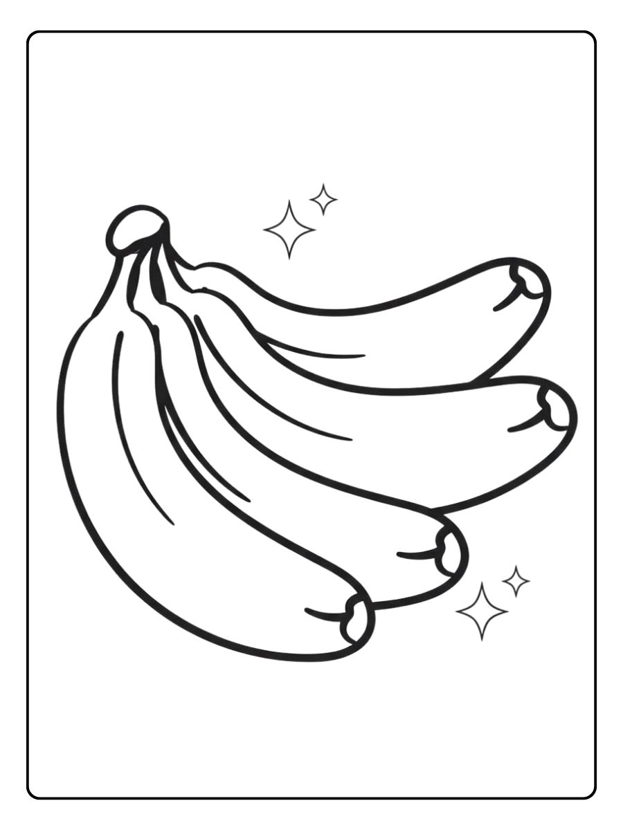 Coloriage banane boisson qui marche avec style