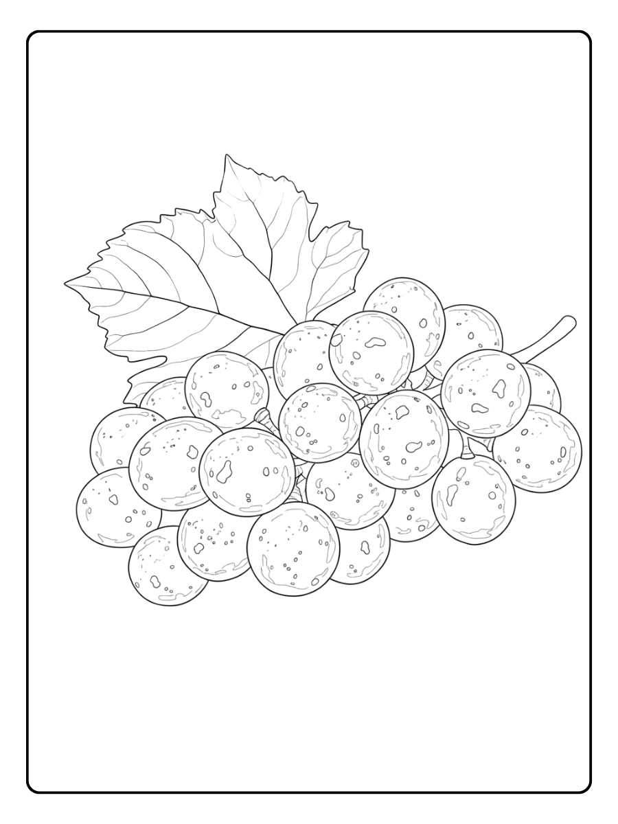Coloriage raisin boisson qui se promène