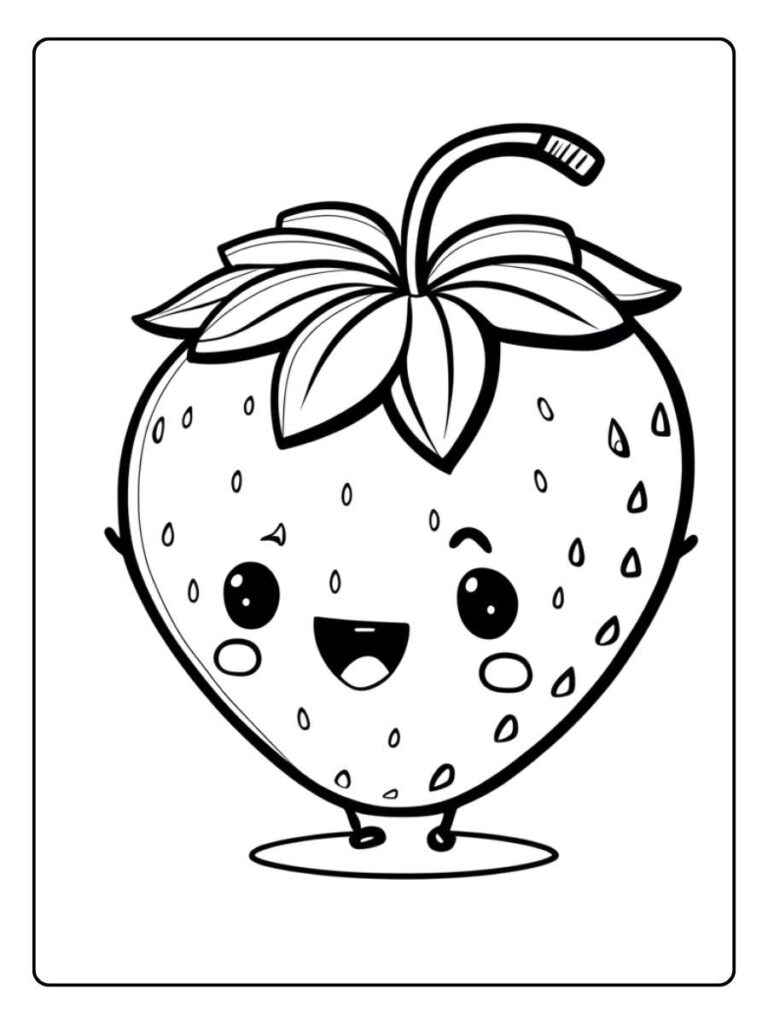 coloriage fraise