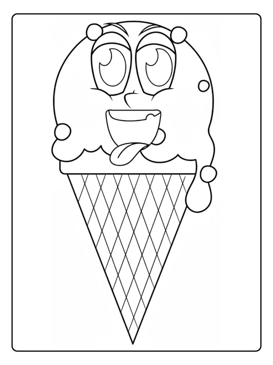 Idée Coloriage Glace Kawaii