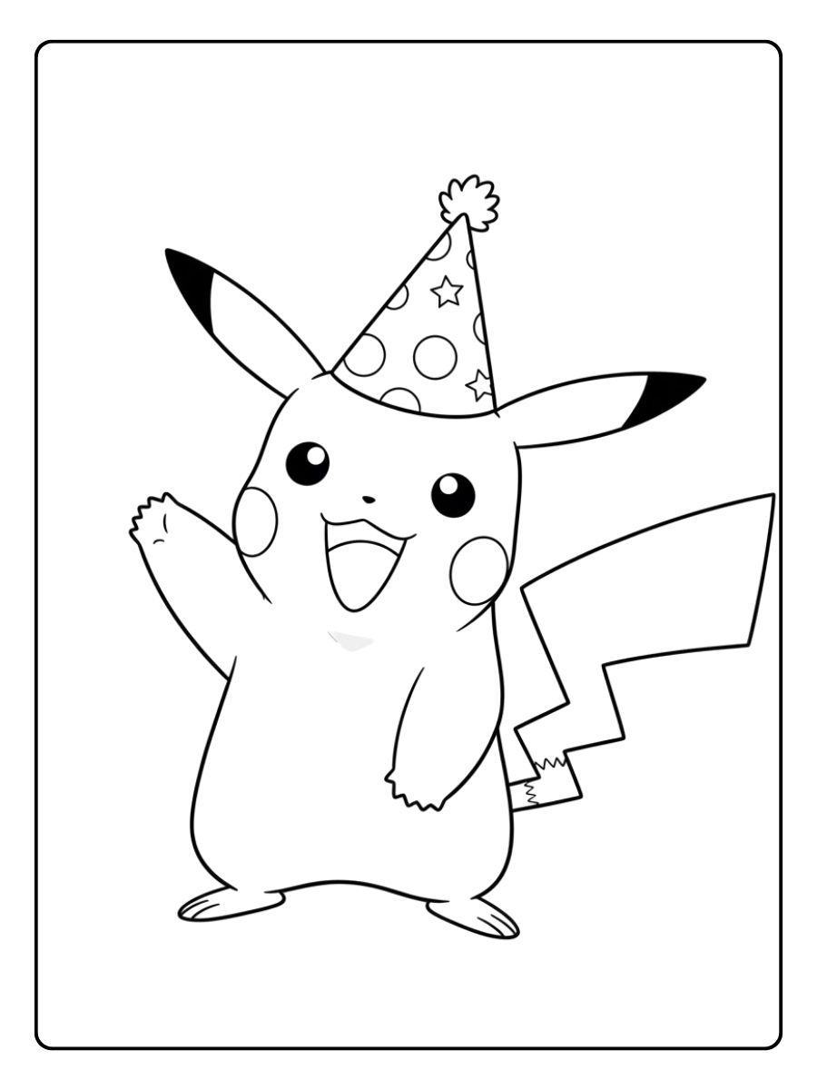 Meilleur coloriage Pikachu