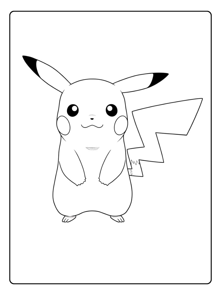 Mignon coloriage Pikachu