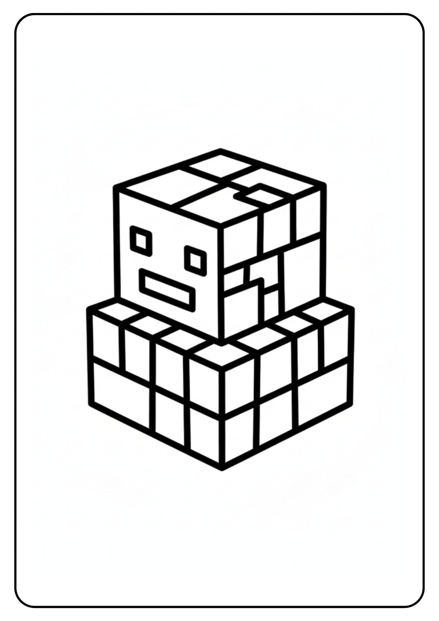 Monstre Minecraft magma coloriage