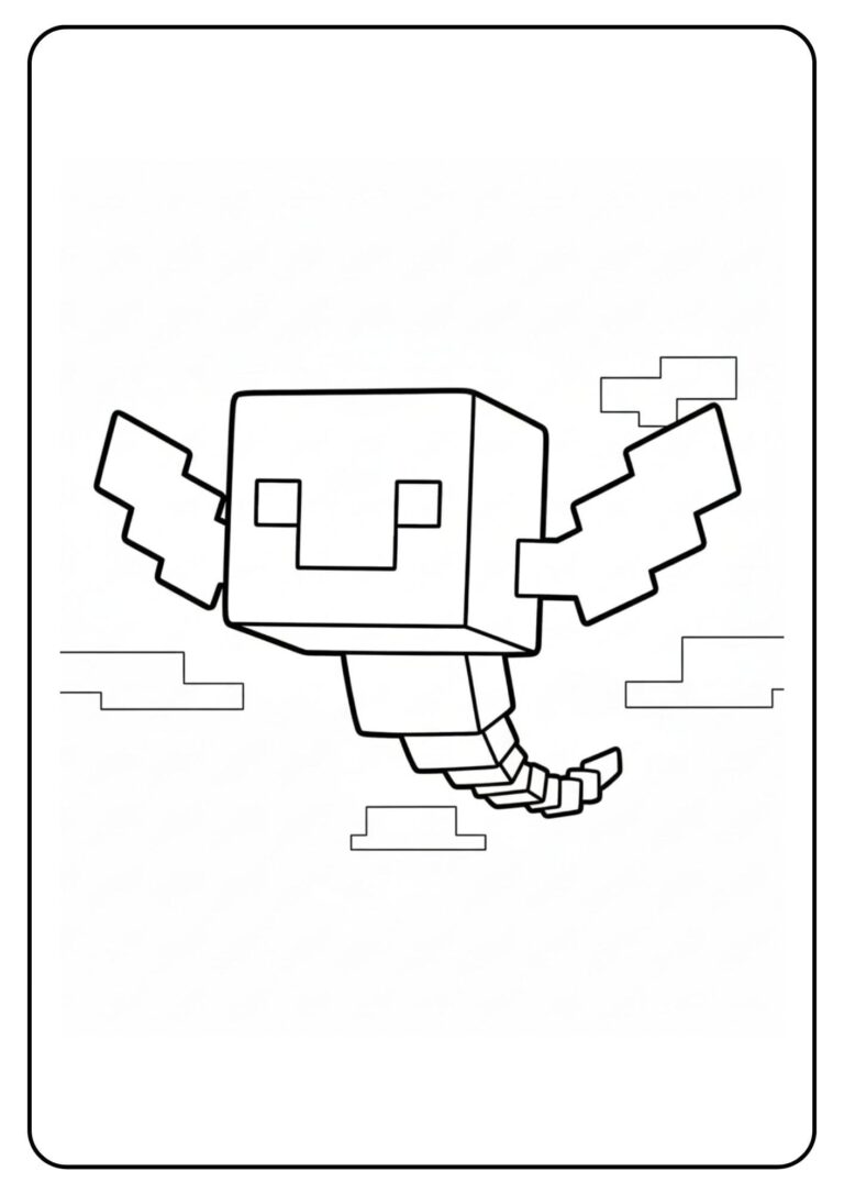coloriage minecraft monstre