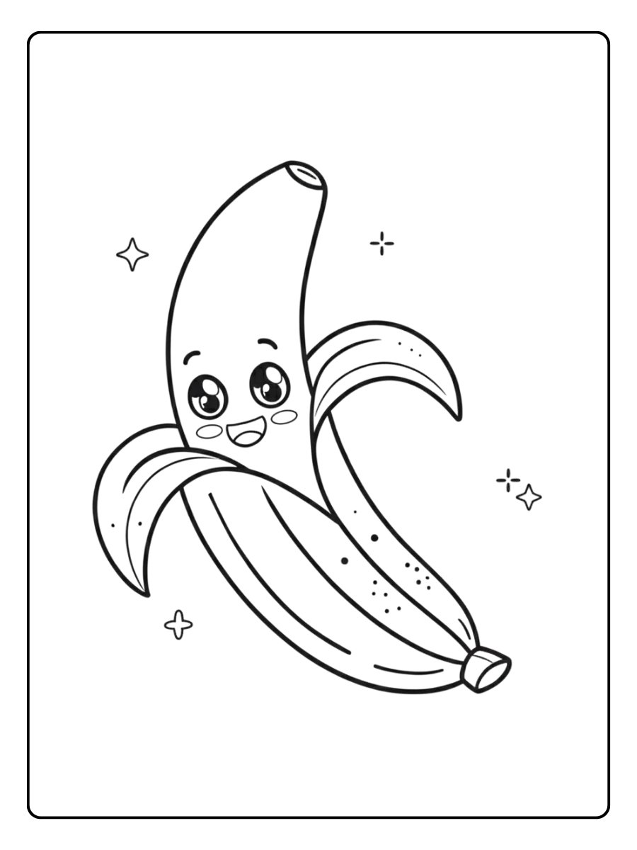 coloriage banane la tristesse