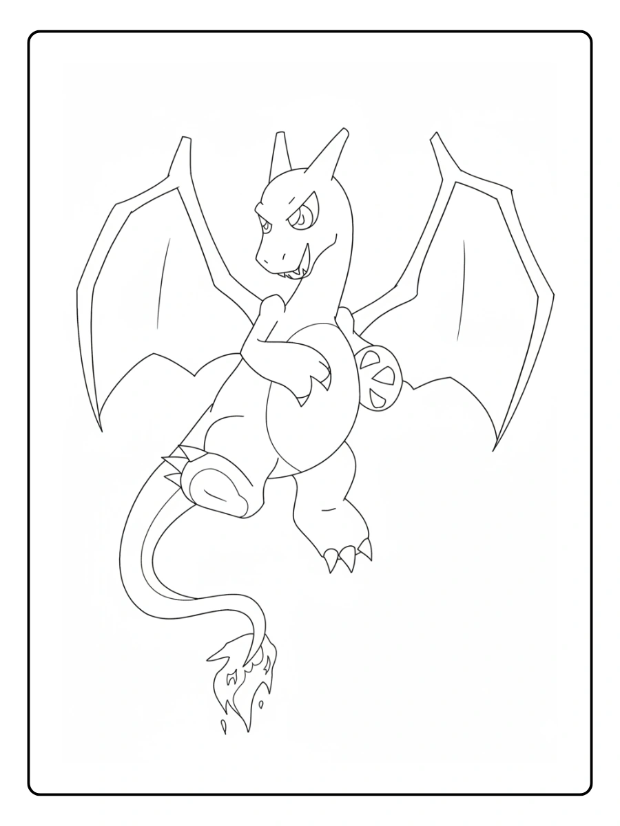 coloriage dracaufeu (5)