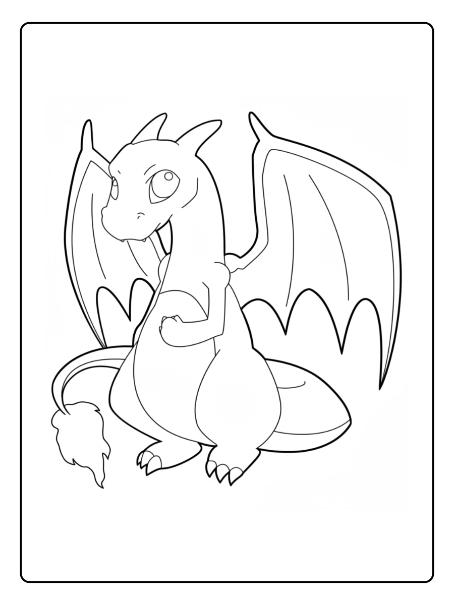coloriage dracaufeu (6)