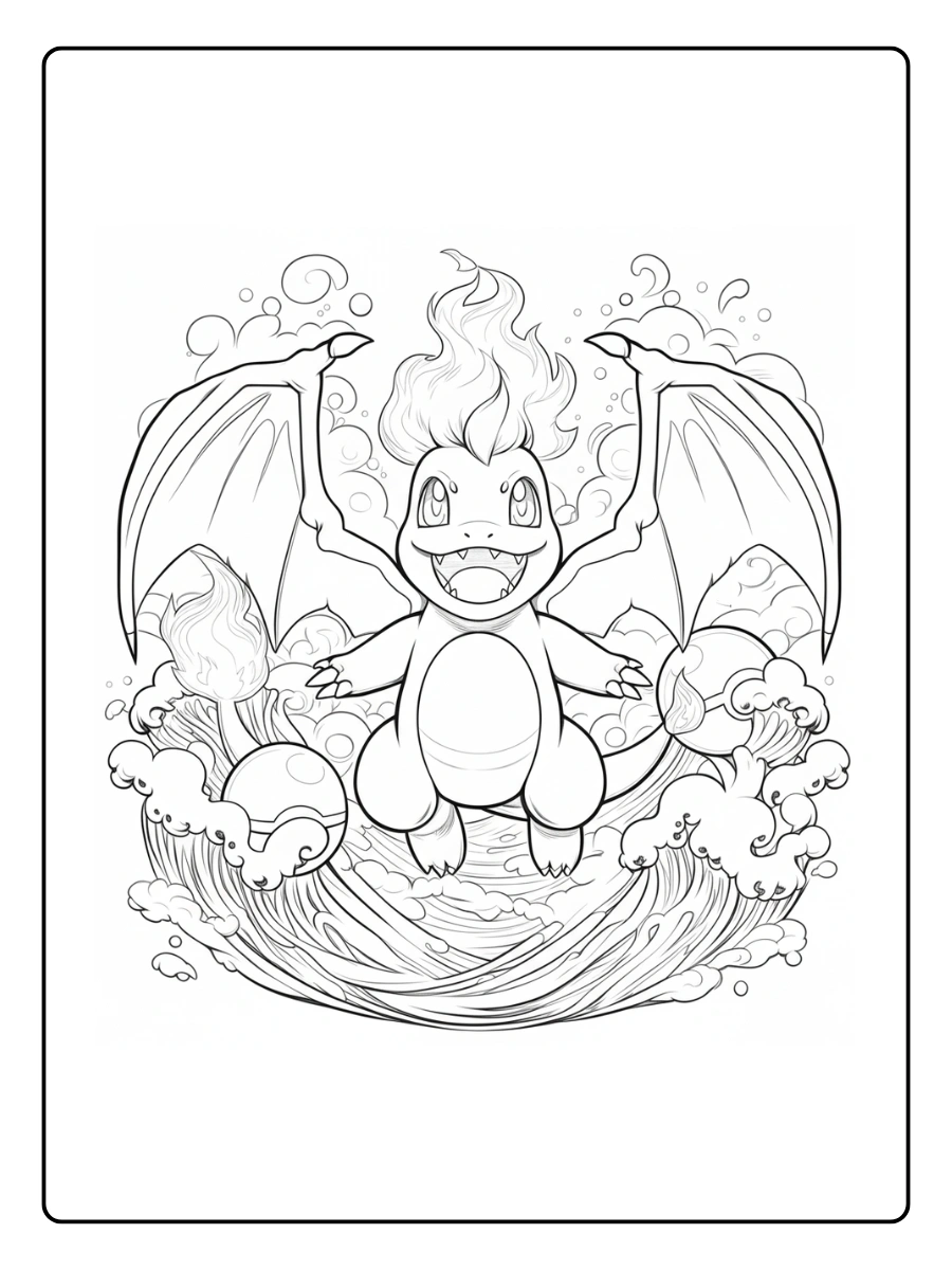 coloriage dracaufeu (8)