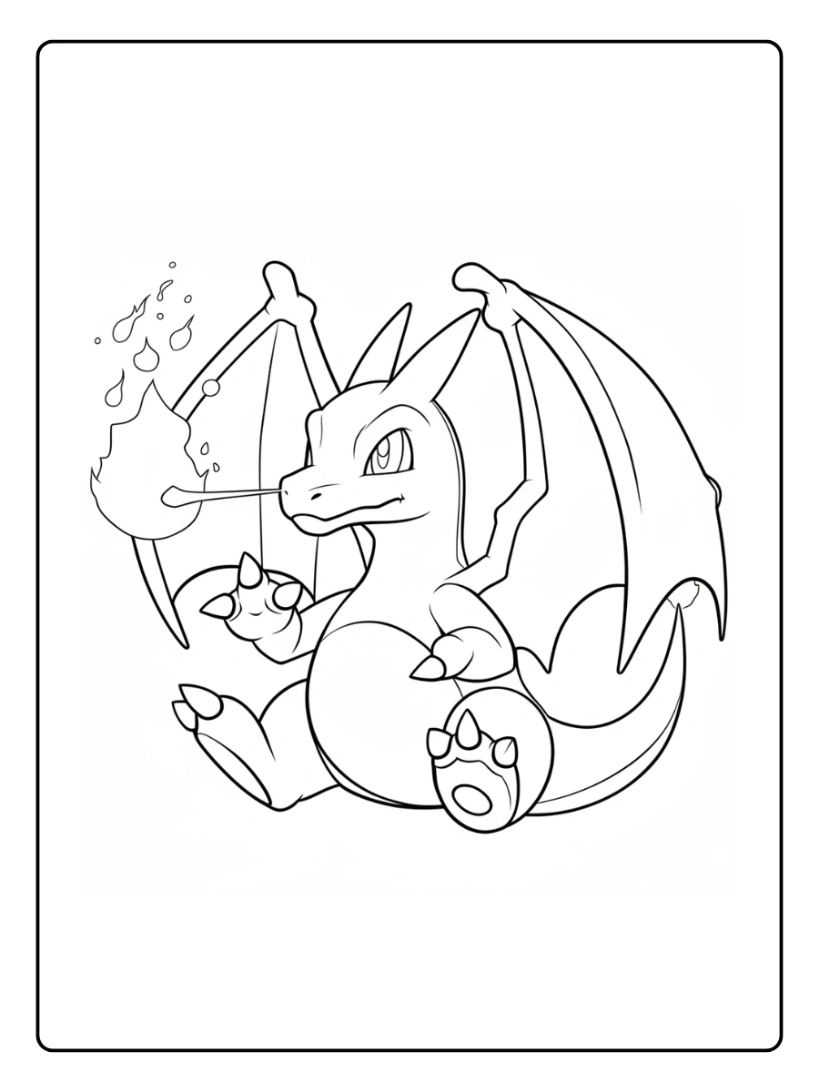 coloriage dracaufeu (9)
