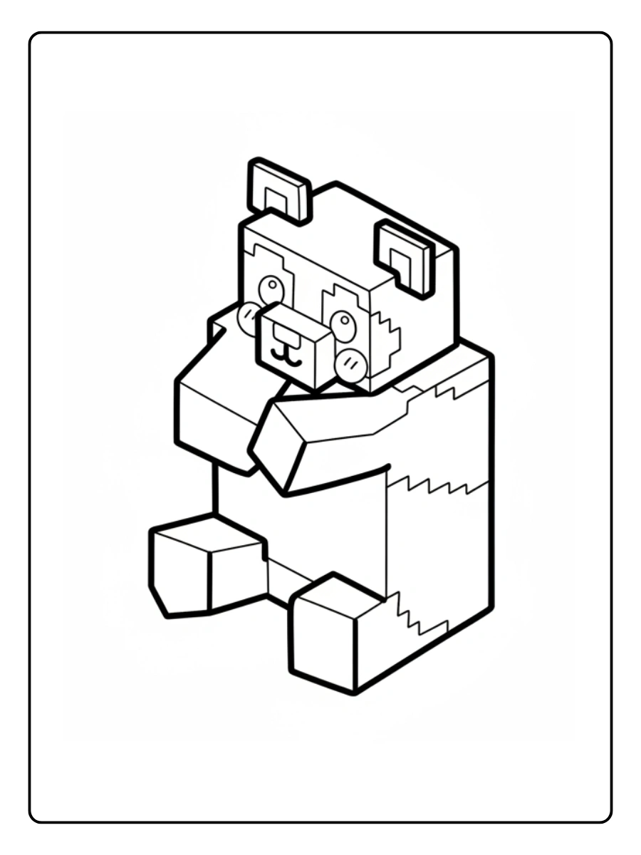 coloriage minecraft animaux (10)