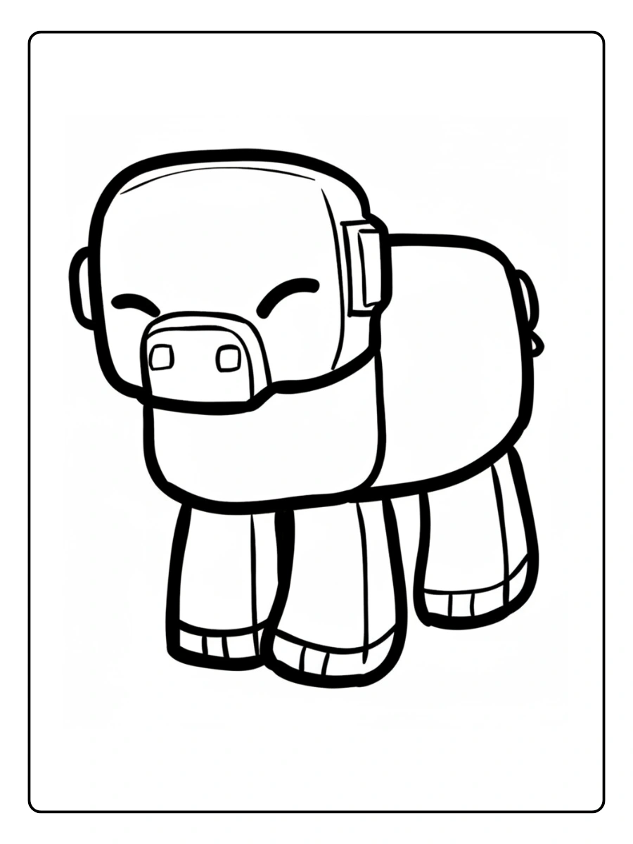 coloriage minecraft animaux (2)