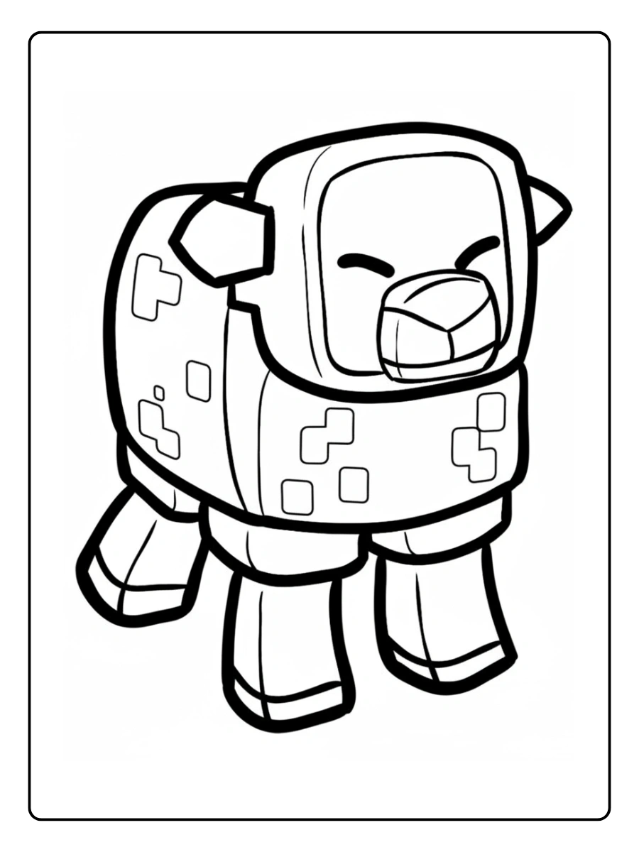 coloriage minecraft animaux (3)