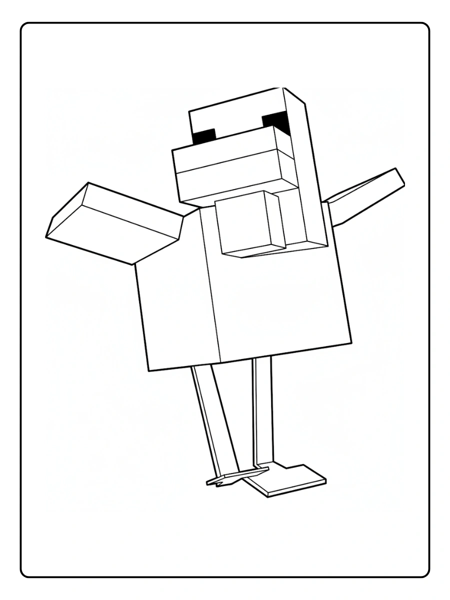 coloriage minecraft animaux (7)