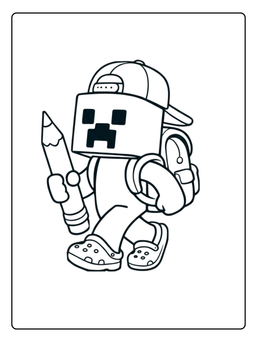 coloriage minecraft herobrine (2)