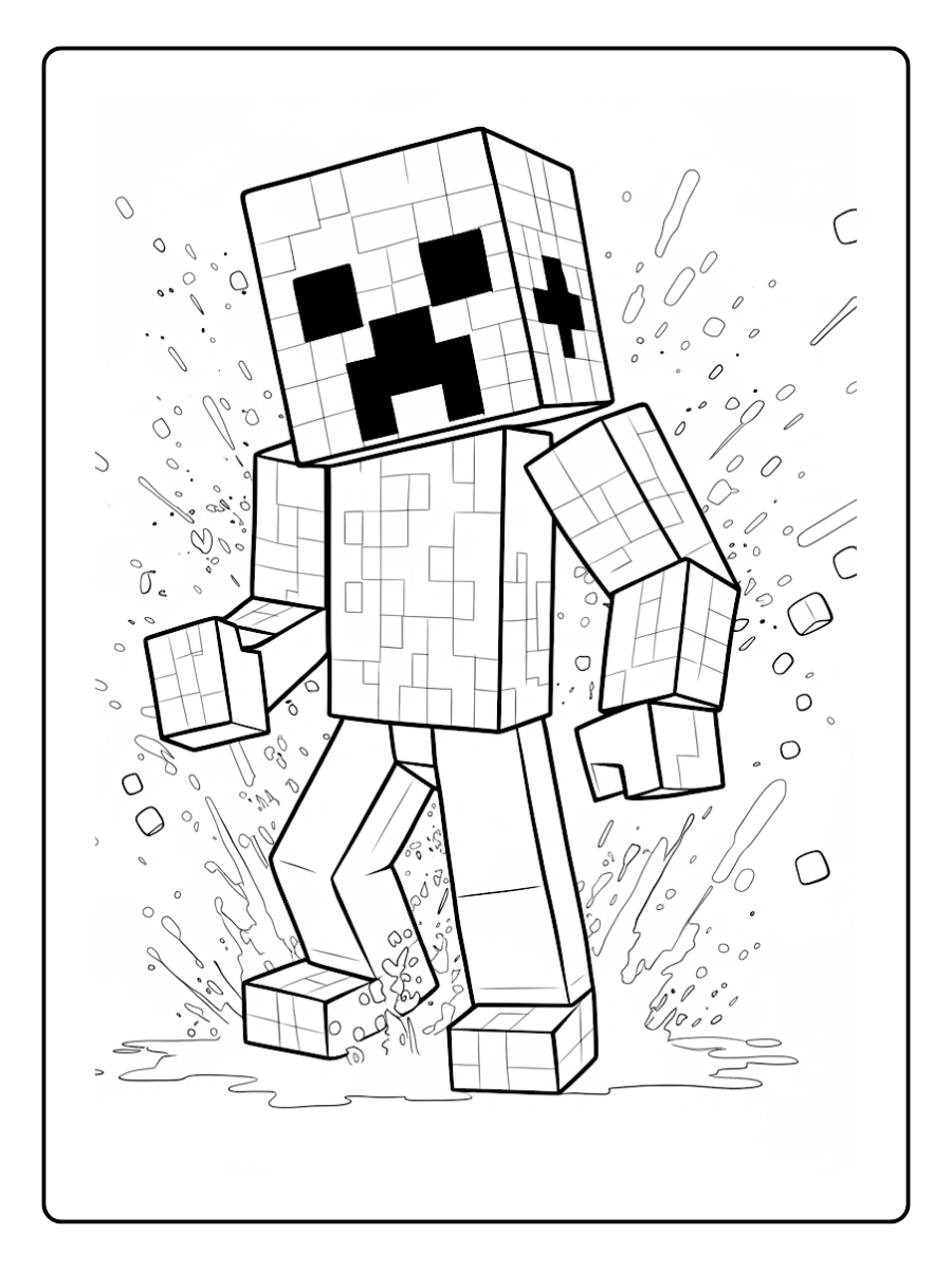 coloriage minecraft herobrine (4)