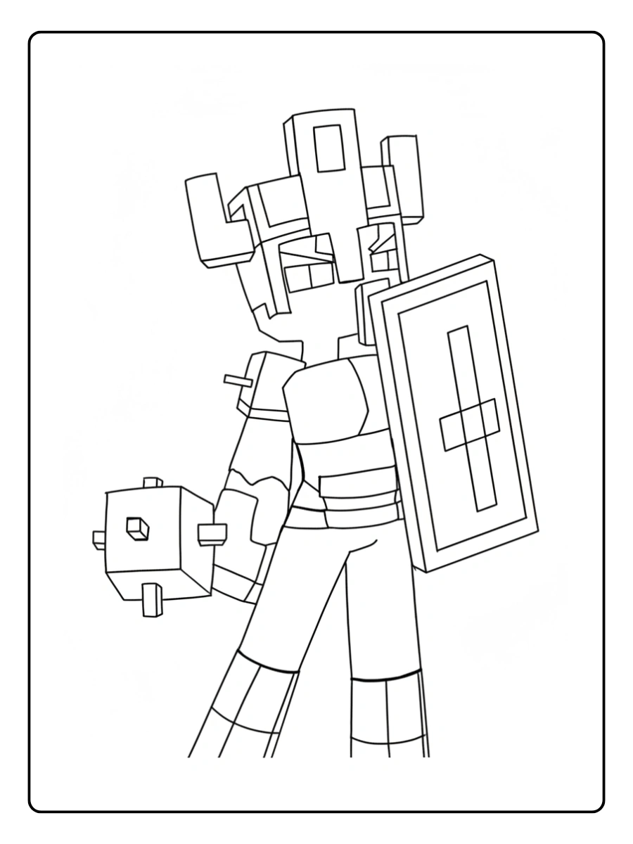 coloriage minecraft warden (1)