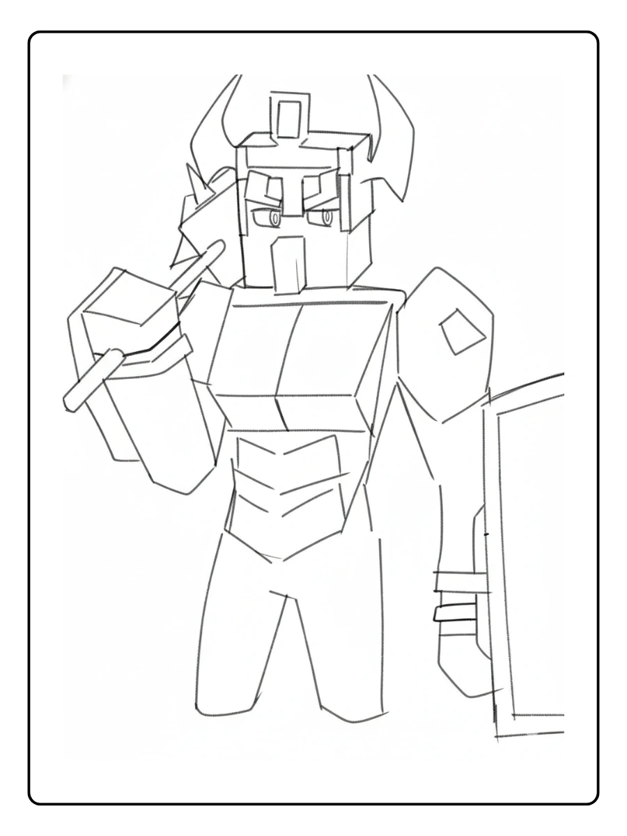 coloriage minecraft warden (2)