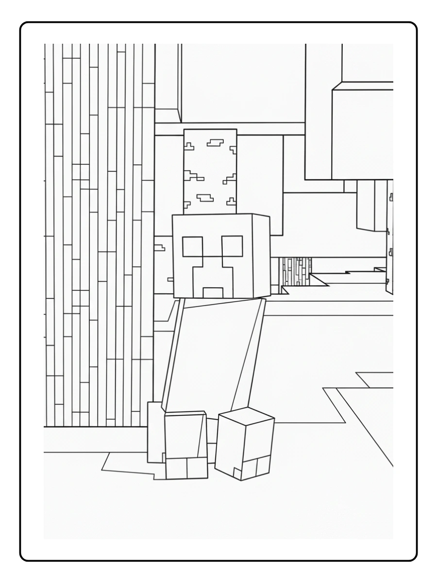 coloriage minecraft zombie (1)