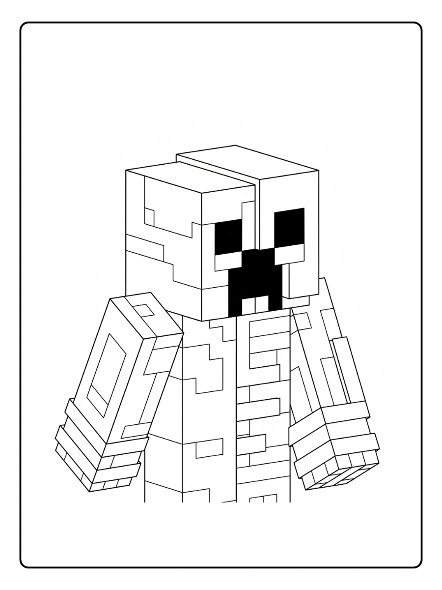 coloriage minecraft zombie (2)