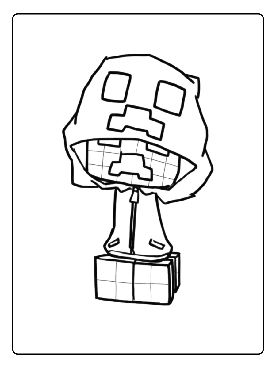 coloriage minecraft zombie (4)