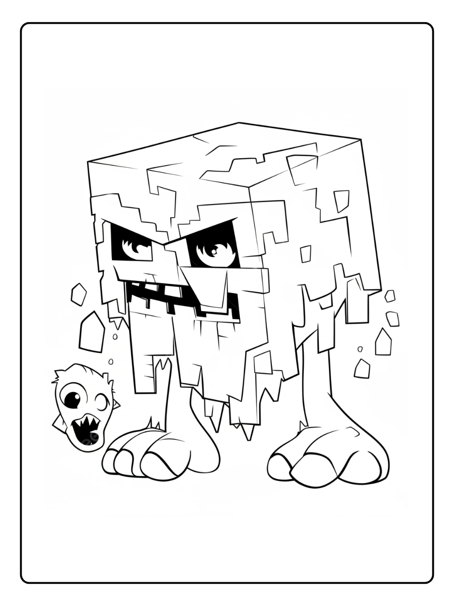 coloriage minecraft zombie (6)